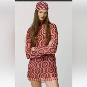 Zara Bloggers FAV printed organza mini dress with contrasting slip